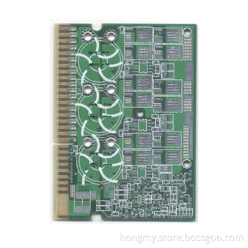 Double-sided PCB with Gold Fingers and Lead-free HASL Surface Treatment